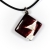 Кулон Murano "Bordeaux and silver"