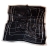 Стильный шейный платок из натурального шелка черного цвета "Бесконечность"