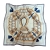 Очаровательный шейный платок из натурального шелка голубого цвета «Готика»