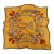 Очаровательный шейный платок из натурального шелка оранжевого цвета «Готика»