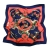 Экстравагантный шейный платок из натурального шелка "Сине-алый"
