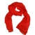 Праздничный однотонный женский шарф из натурального шелка красного цвета