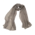 Воздушный однотонный шелковый шарфик серого цвета