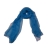 Нарядный однотонный женский шарф из натурального шелка цвета аквамарин