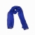 Королевский синий шарфик из натурального шелка