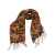 Яркий шарф из натуральной шерсти  "Калейдоскоп"
