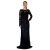 Гипюровое длинное чёрное платье