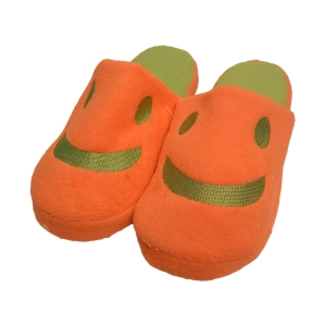 Тапочки оранжево-зеленые