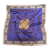 Стильный шейный платок из натурального шелка синего цвета "Дерби"