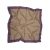 Однотонный платок из натурального шелка светло-серый с фиолетовой полосой